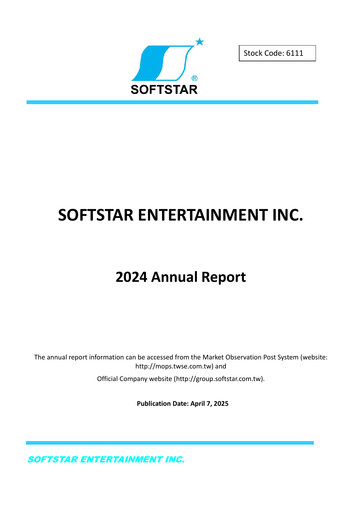 Vorschaubild Softstar Entertainment Jahresbericht 2024