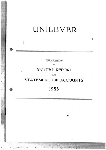 Thumbnail Unilever Annual Report 1953