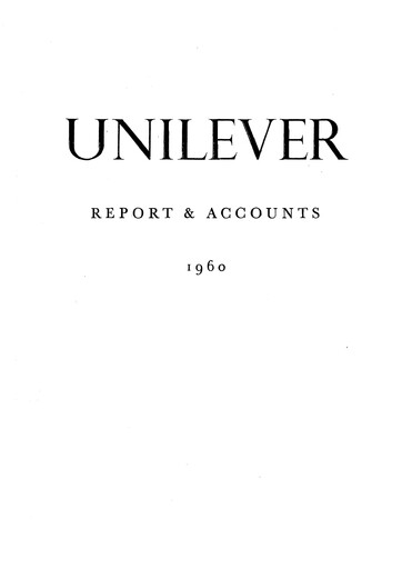 Thumbnail Unilever Annual Report 1960