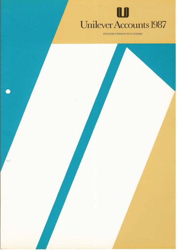 Thumbnail Unilever Annual Report 1987