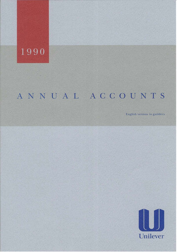 Thumbnail Unilever Annual Report 1990