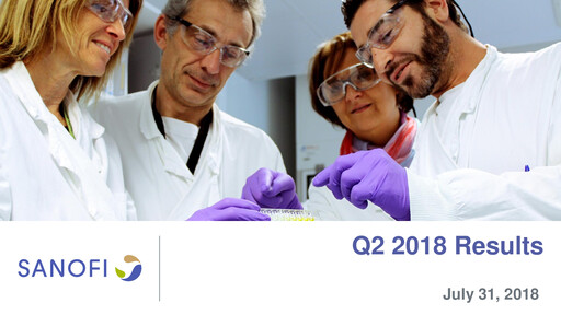 Vorschaubild Sanofi Quartalsbericht 2018-q2
