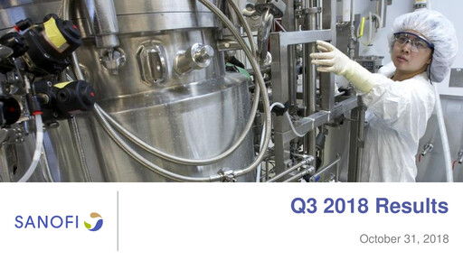 Vorschaubild Sanofi Quartalsbericht 2018-q3