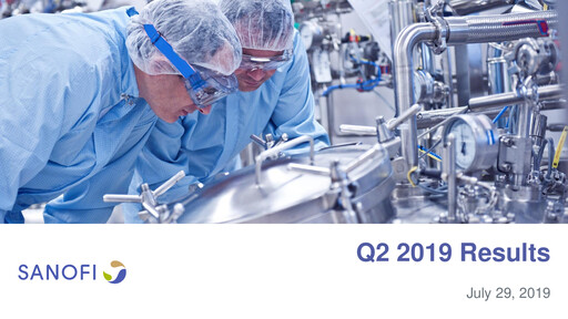 Vorschaubild Sanofi Quartalsbericht 2019-q2