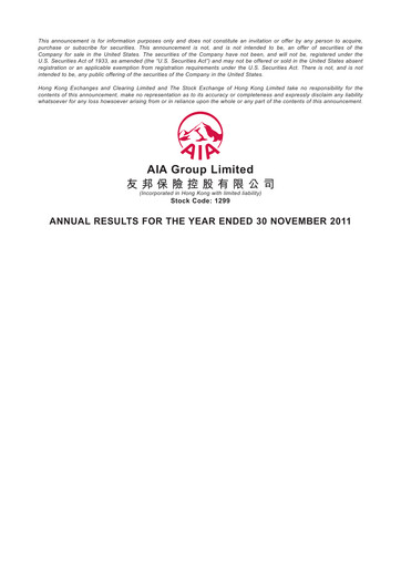 Vorschaubild AIA Finanzbericht 2011