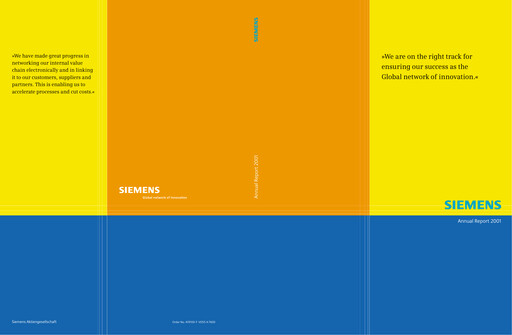 Thumbnail Siemens Annual Report 2001