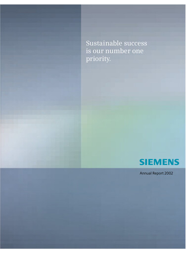 Thumbnail Siemens Annual Report 2002