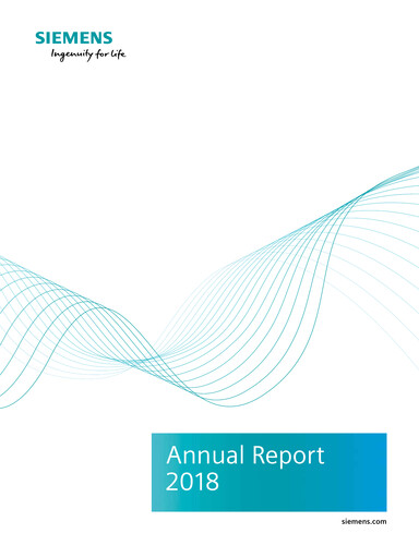 Thumbnail Siemens Annual Report 2018