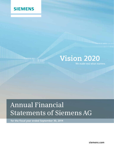 Thumbnail Siemens Financial Statement 2014