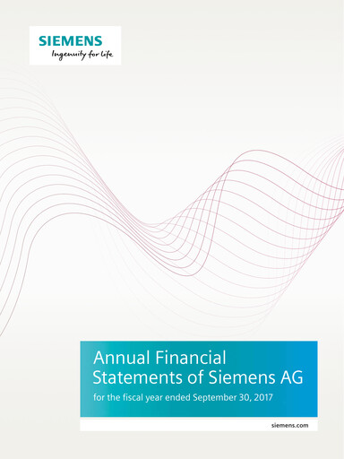 Thumbnail Siemens Financial Statement 2017