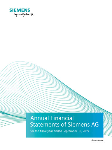 Thumbnail Siemens Financial Statement 2019