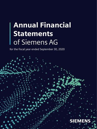 Thumbnail Siemens Financial Statement 2020