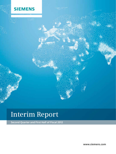 Thumbnail Siemens Half-year Report 2012-h1