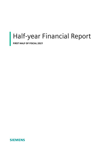 Thumbnail Siemens Half-year Report 2021-h1