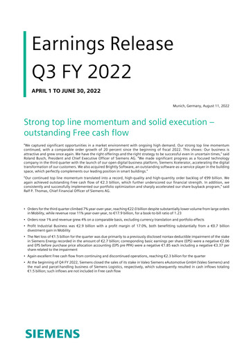 Thumbnail Siemens Quarterly Report 2022-q3