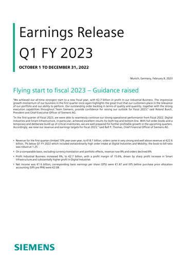 Thumbnail Siemens Quarterly Report 2023-q1