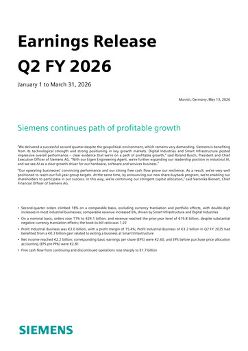 Thumbnail Siemens Quarterly Report 2026-q2