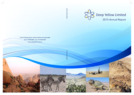 Thumbnail Deep Yellow Annual Report 2015