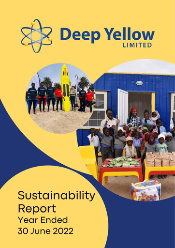 Thumbnail Deep Yellow Sustainability Report 2022