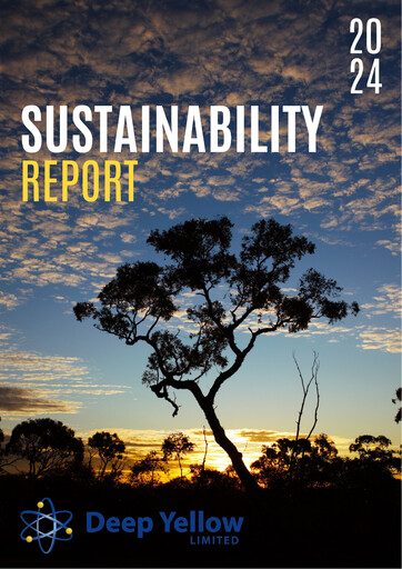 Thumbnail Deep Yellow Sustainability Report 2024