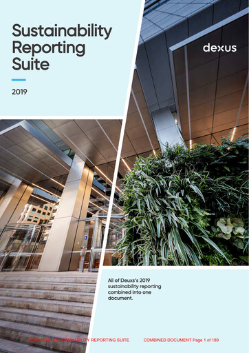 Thumbnail Dexus Sustainability Report 2019