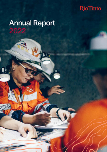 Thumbnail Rio Tinto Annual Report 2022