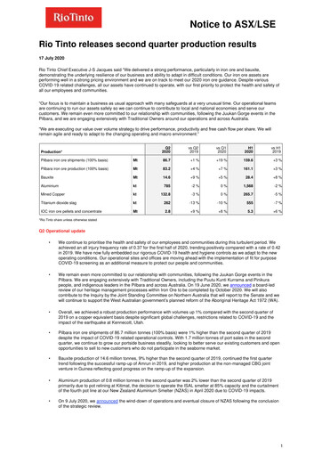 Thumbnail Rio Tinto Quarterly Report 2020-q2