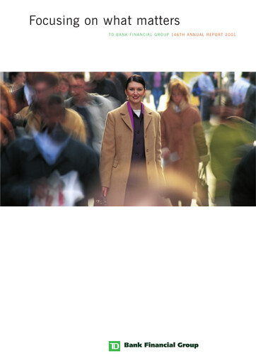Thumbnail Toronto Dominion Bank Annual Report 2001