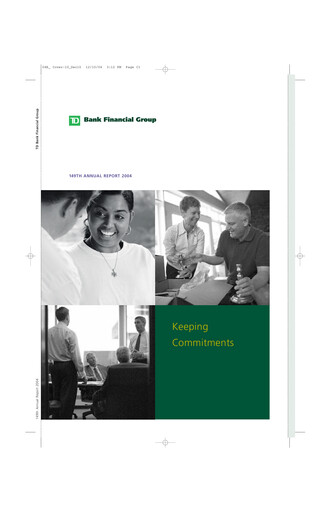 Thumbnail Toronto Dominion Bank Annual Report 2004