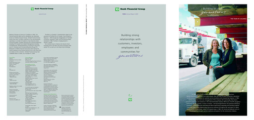 Thumbnail Toronto Dominion Bank Annual Report 2005