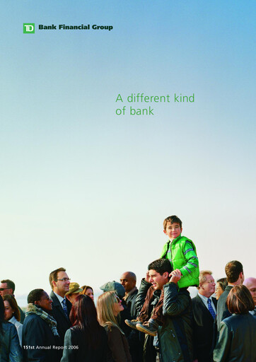 Thumbnail Toronto Dominion Bank Annual Report 2006