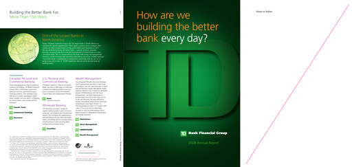 Thumbnail Toronto Dominion Bank Annual Report 2008