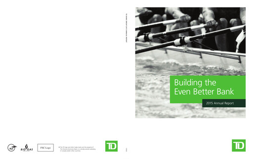Thumbnail Toronto Dominion Bank Annual Report 2015