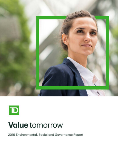 Thumbnail Toronto Dominion Bank ESG Report 2019