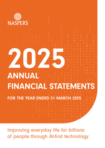 Miniature Naspers Bilan financier fy2025