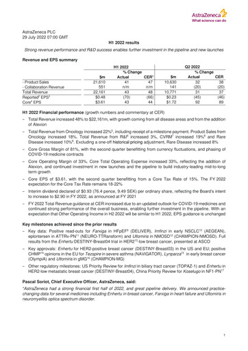 Thumbnail AstraZeneca Half-year Report 2022-h1