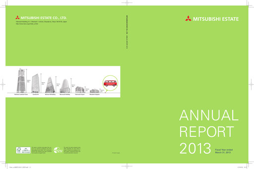 Thumbnail Mitsubishi Estate Annual Report 2013