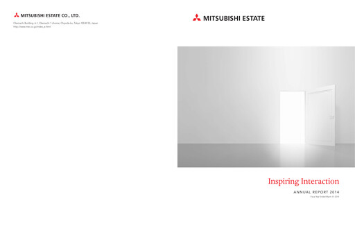 Thumbnail Mitsubishi Estate Annual Report 2014