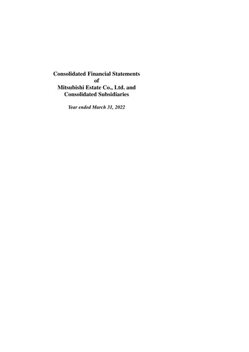Thumbnail Mitsubishi Estate Financial Statement fy2022