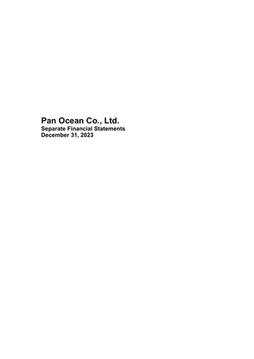 Thumbnail Pan Ocean Financial Statement 2022-2023