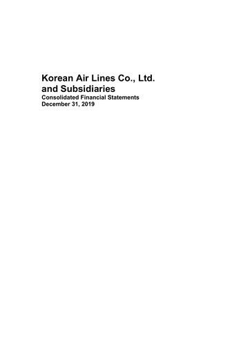 Thumbnail Korean Air Lines Financial Statement 2019