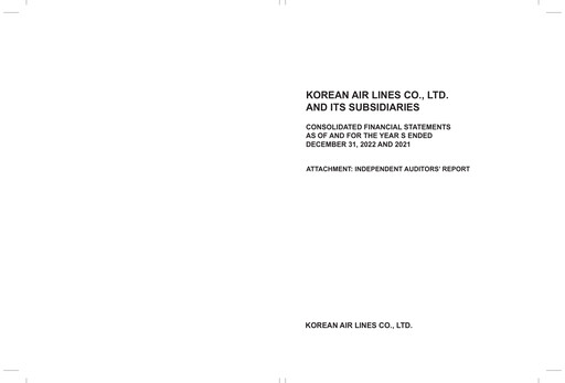 Thumbnail Korean Air Lines Financial Statement 2021-2022