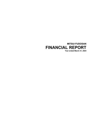 Thumbnail Mitsui Fudosan Financial Statement 2024
