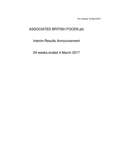 Thumbnail Associated British Foods Half-year Report 2017