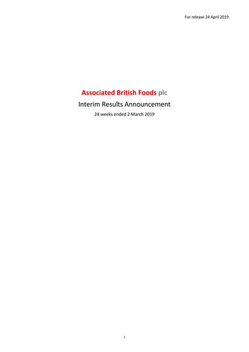 Thumbnail Associated British Foods Half-year Report 2019