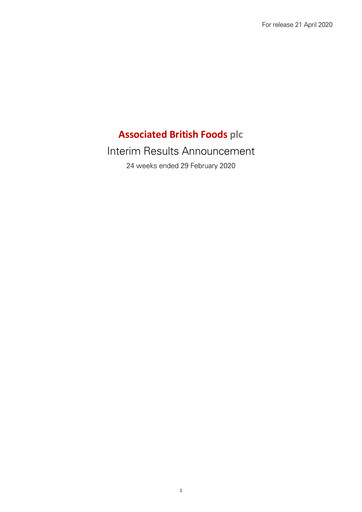 Thumbnail Associated British Foods Half-year Report 2020