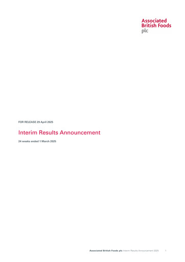 Thumbnail Associated British Foods Half-year Report 2025