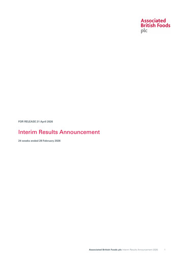 Miniature Associated British Foods Rapport semestriel 2026