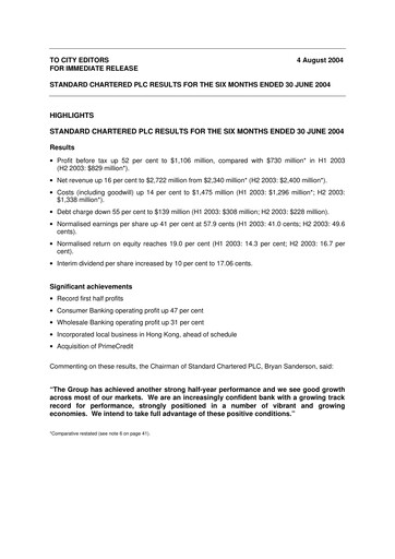 Thumbnail Standard Chartered Financial Statement 2004-h1