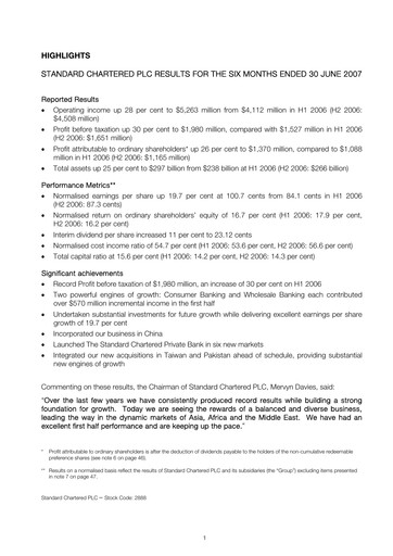Thumbnail Standard Chartered Financial Statement 2007-h1